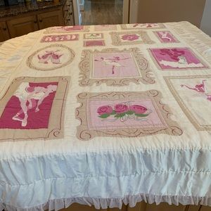 Gently used twin ballerina twin quilt